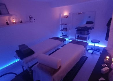 Sala relaxante do Terapias Luchtenberg - Massagens e Terapias Energéticas, Costa Da Caparica, Setúbal, PT.