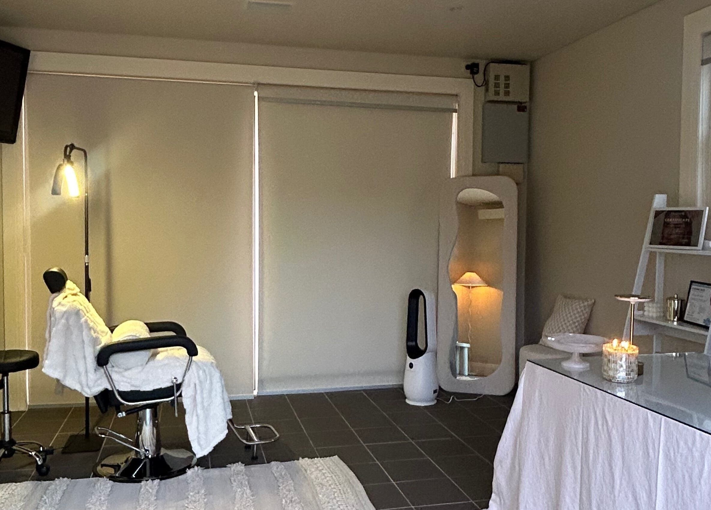 Relaxing salon interior at Aevum Aesthetic in Cobbitty, New South Wales, AU.