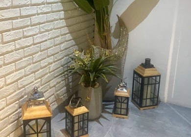 Peaceful corner at 5ive Seconds Salon - Al Raed with elegant decor, Riyadh, Riyadh Province, SA.