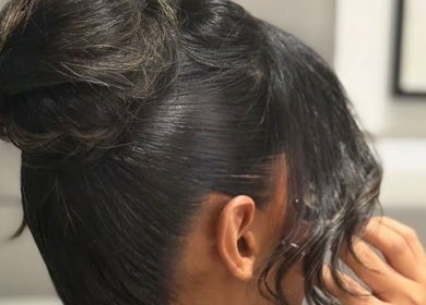 Luxurious updo hairstyle at Five Seconds Salon - King Abdulaziz, Riyadh, Riyadh Province, SA.