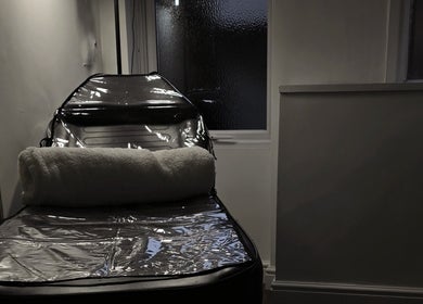 Elegant spa bed at By Tuesday Skin Studio in Eccles, England, GB for relaxing beauty treatments.