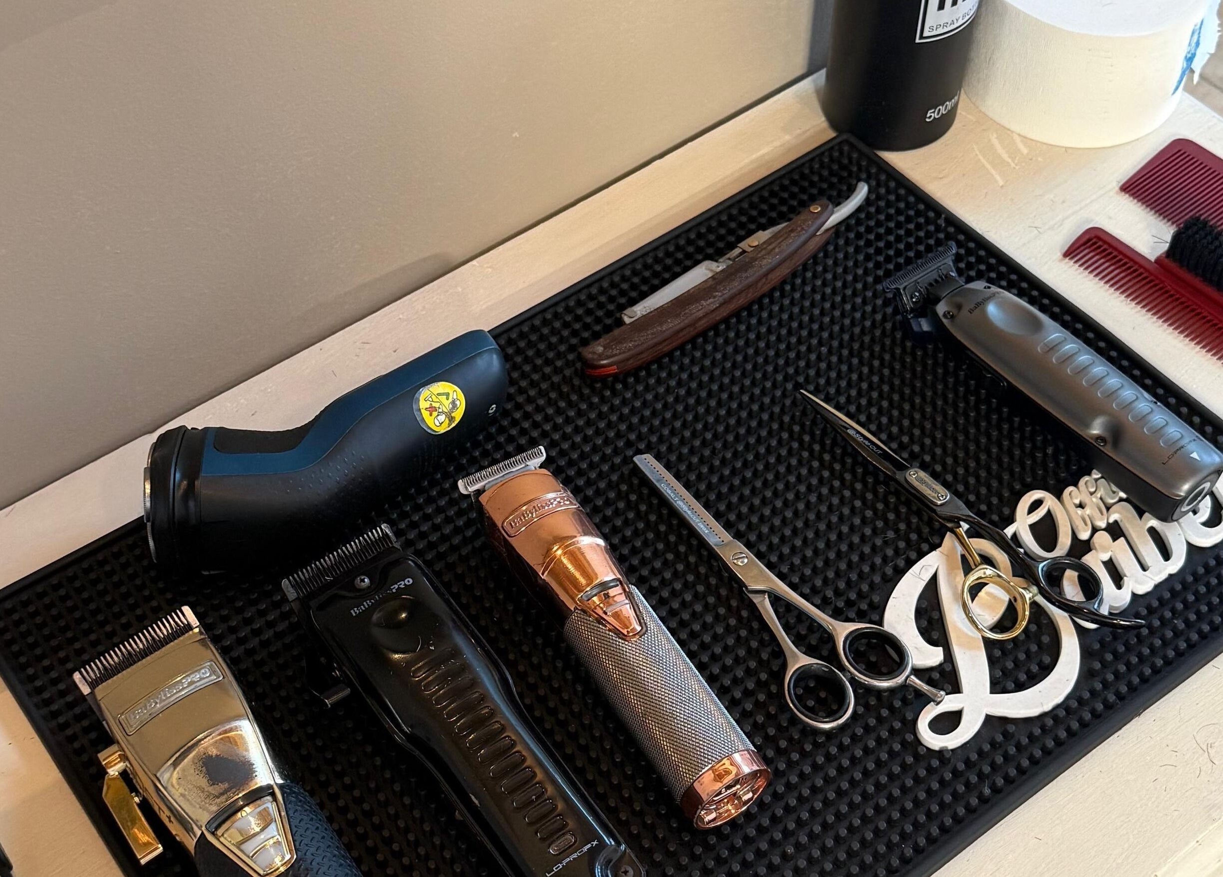 Herramientas de barbería en Agus barbería, Campana, Provincia De Buenos Aires, AR.