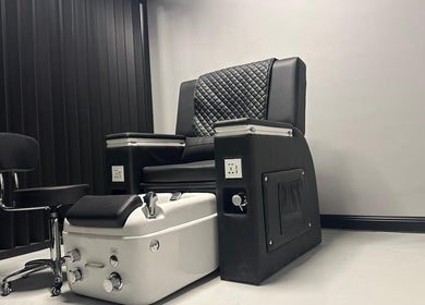 Sleek pedicure chair at Hair Zone - An Narjis in Riyadh, Riyadh Province, SA, offering luxury foot treatments.