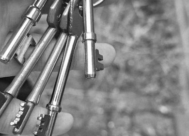 Vintage keys held in hand at Pearl Collective, Newbury, England, GB, capturing charm and elegance.