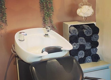 Elegant wash station at Posh Nail and Beauty, Aston-on-Trent, England, GB, showcasing luxury and comfort.