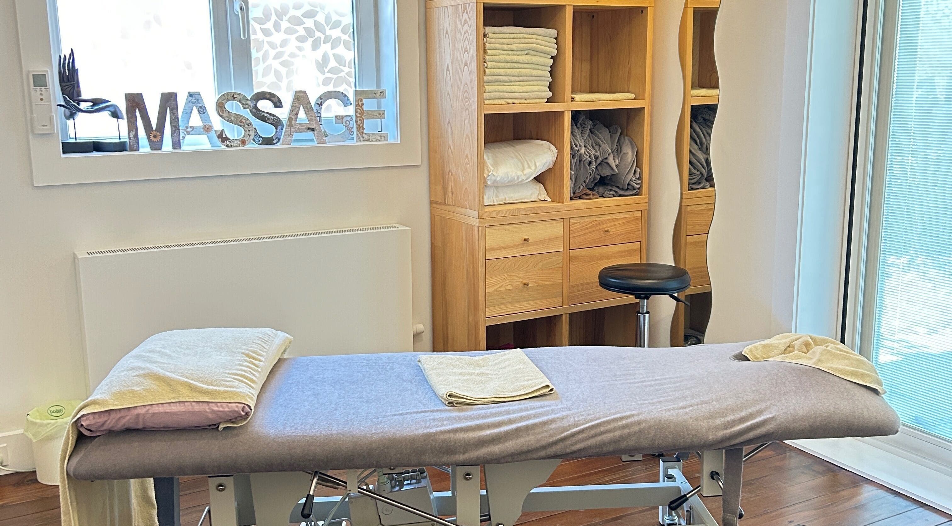 Massage room at Thassanee Face Lifting and Lymphatic Drainage Massage, Waitara, New South Wales, AU.