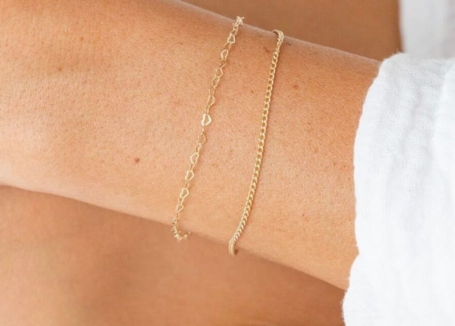 Elegant jewelry from LINKED Permanent Jewelry (Mobile Home Appointments UAE) in Dubai, AE, showcasing fine bracelets.