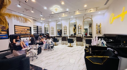 Relaxing atmosphere at Glam & Go Salon JVC, Dubai, Dubai, AE with customers enjoying beauty treatments.