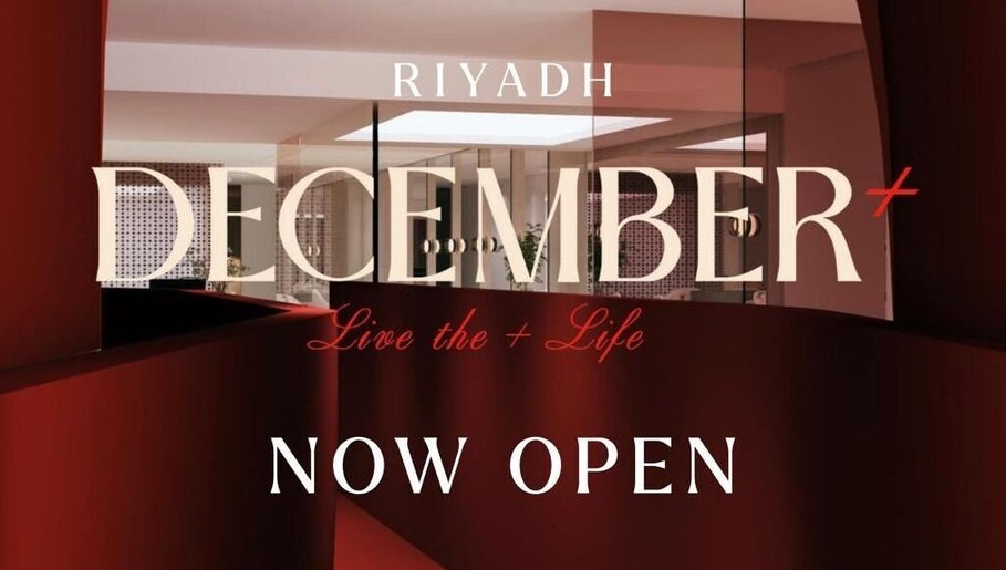 Launch of December Salon & Spa in Riyadh, Riyadh Province, SA with sleek red interior design.