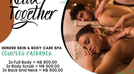 Couples enjoying massage at HENDRE SKIN & BODY CARE SPA, Windhoek, Khomas Region, NA.