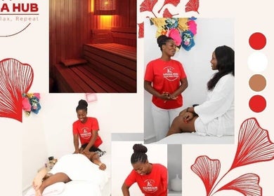 Sauna and therapy session at Sauna Hub Ghana, Madina, Greater Accra Region, GH.