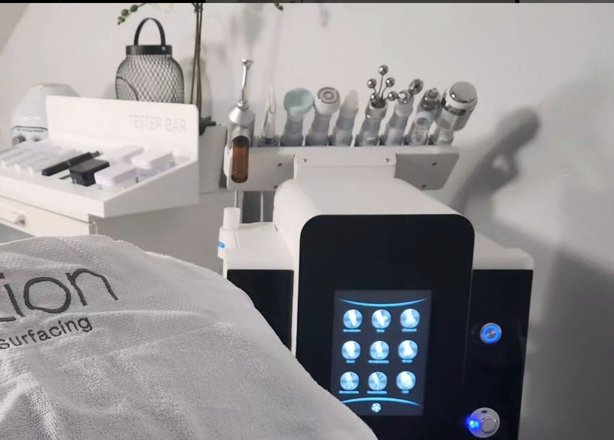 Advanced skin treatment equipment at Face it by Ian, Walton-on-Thames, England, GB.