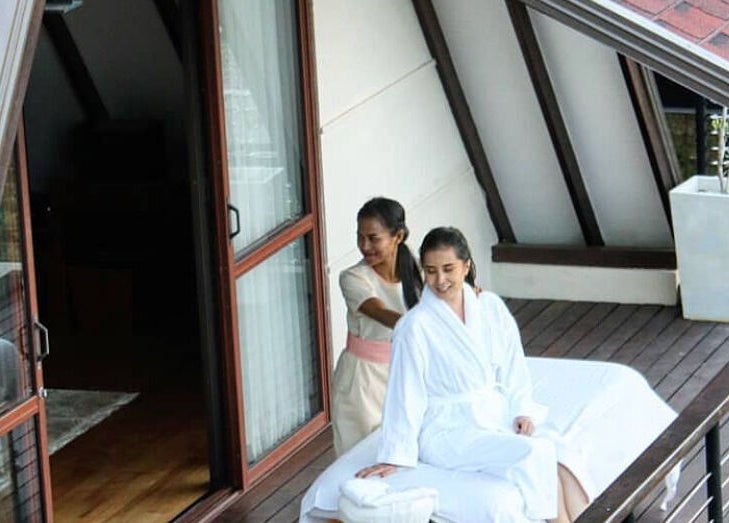 Massage therapy on a balcony at Bots Massage Mobile in Cape Town, Western Cape, ZA. Serenity and relaxation.