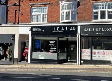 AtelieRx exterior at St Albans, England, GB, showcasing a modern beauty and wellness venue.