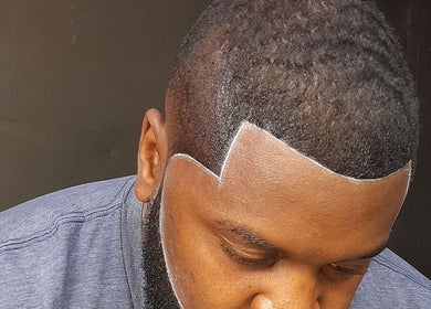 Close-up of a crisp haircut at Le Brand 254, Nairobi, Nairobi County, KE.