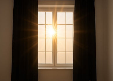 Sunlight pouring through window at Luxury Nail Lounge Waldorf, enhancing tranquility in Waldorf, Maryland, US.