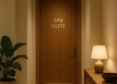 Entrance to the tranquil spa suite at Luxury Nail Lounge Waldorf in Waldorf, Maryland, US.