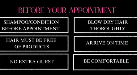 Guidelines for appointments at STYLEDBYBRII in Kingston, St. Andrew Parish, JM.