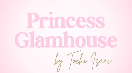 Princess Glamhouse logo in pink on a soft background, Calgary, Alberta, CA.