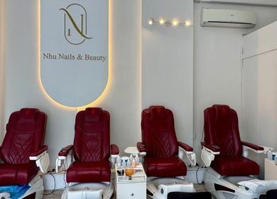Luxurious nail chairs at Nhu Nails and Beauty, Melbourne, Victoria, AU, offering premium comfort and style.