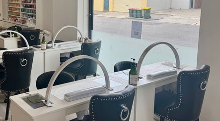 Chic nail stations at Nhu Nails and Beauty in Melbourne, Victoria, AU showcasing modern elegance.