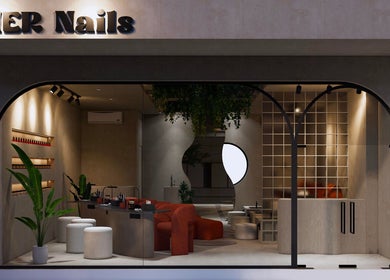 Mier Nails Salon storefront showcasing modern interior design in Bali, Bali, ID.