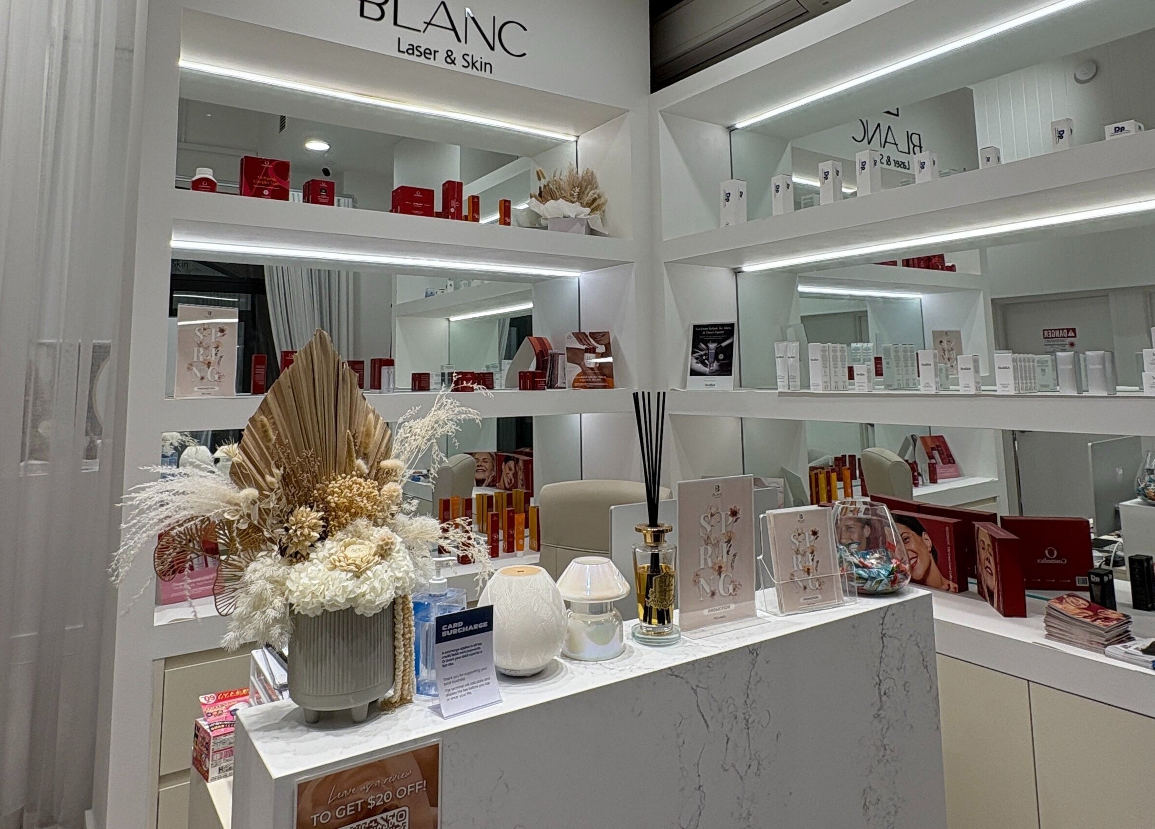 Chic interior display at Keenest Studio, Melbourne, Victoria, AU featuring beauty products and decor.