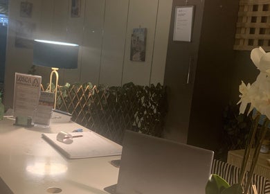 Reception area at Losca Body & Foot Massage in Shepparton, Victoria, AU featuring elegant decor and gentle lighting.