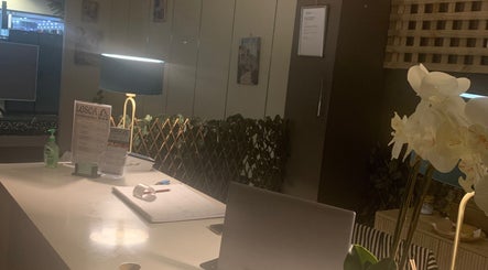 Reception area at Losca Body & Foot Massage in Shepparton, Victoria, AU featuring elegant decor and gentle lighting.