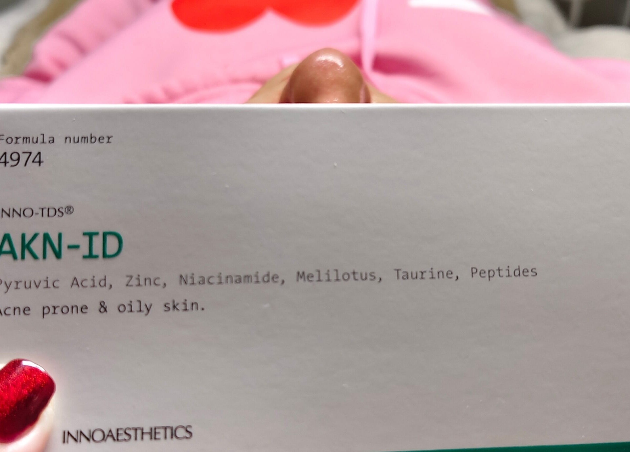 AKN-ID skin treatment product at Cosmopolitas Nails & Beauty care, Willemstad, Curaçao, CW.