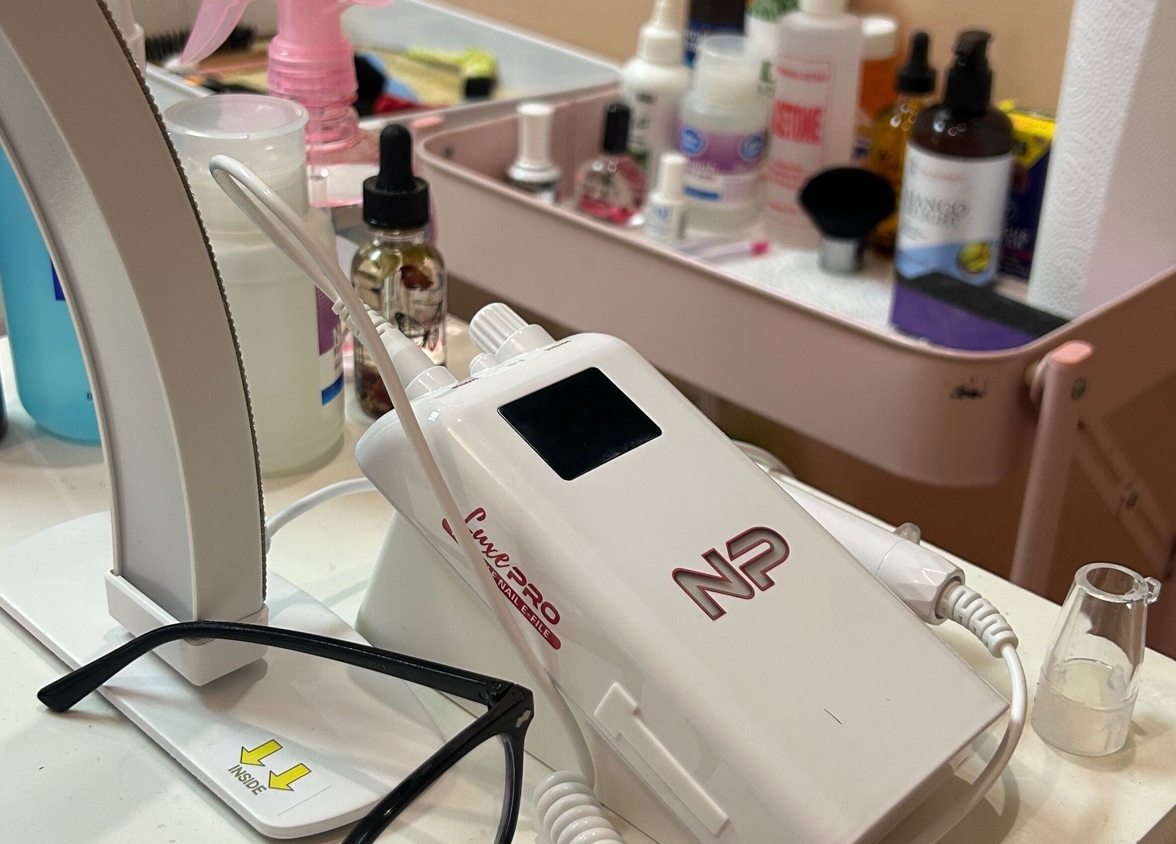 Aesthetically Adorned's beauty setup with tools in Port of Spain, Port of Spain Corporation, TT.