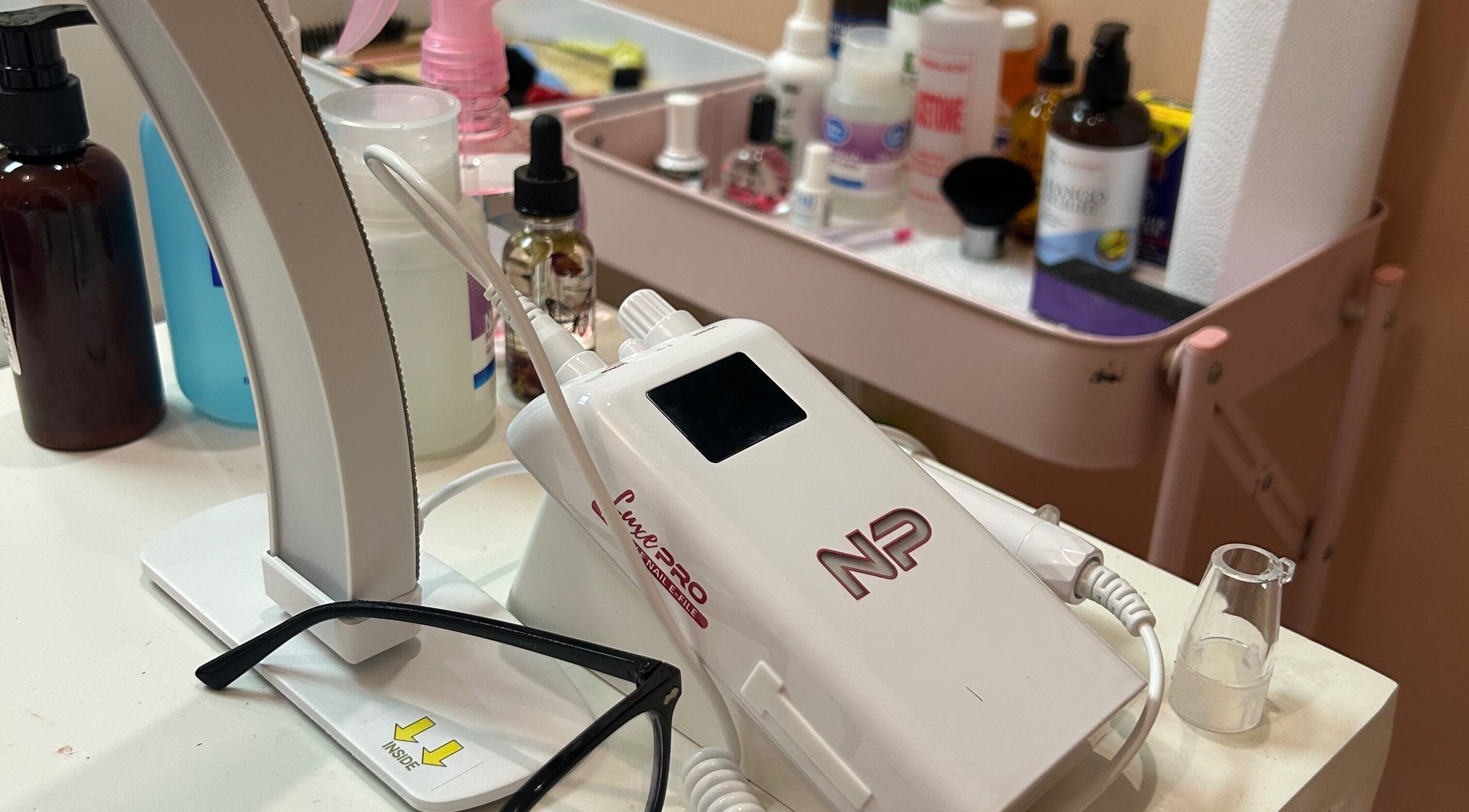 Aesthetically Adorned's beauty setup with tools in Port of Spain, Port of Spain Corporation, TT.