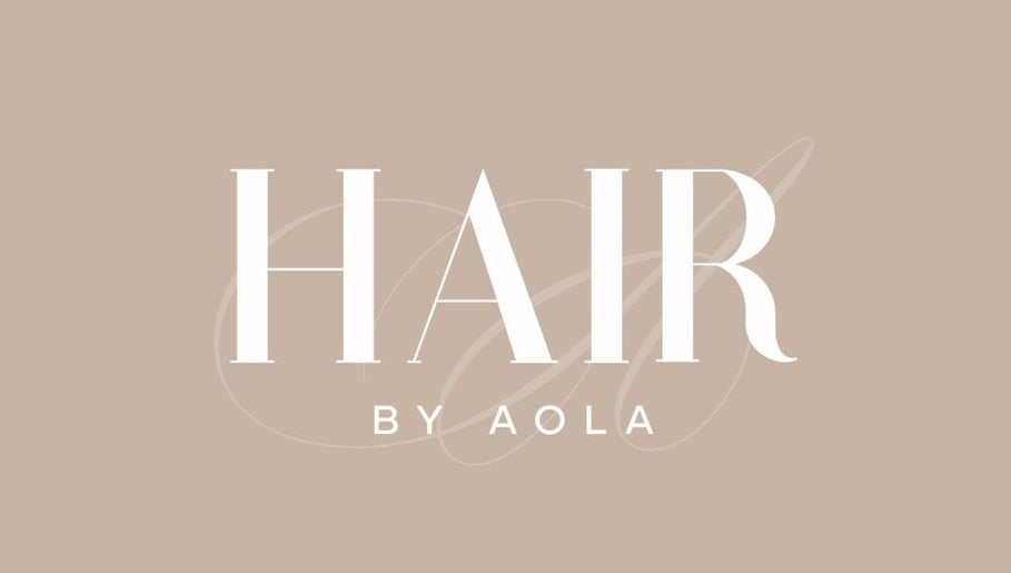 Sophisticated logo of Hair by Aola, a beauty venue in Tarporley, England, GB with elegant typography.