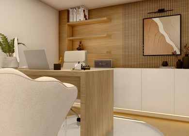 Κομψό γραφείο στο Beautyworks Aesthetics✨ | Ποδολόγος Δημητρόπουλος Απόστολος, Άρτεμις, GR με σύγχρονη διακόσμηση.