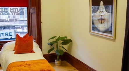 Relaxing treatment room at Beauty By Aimee, Dundee, Scotland, GB, featuring cozy decor and calming ambiance.