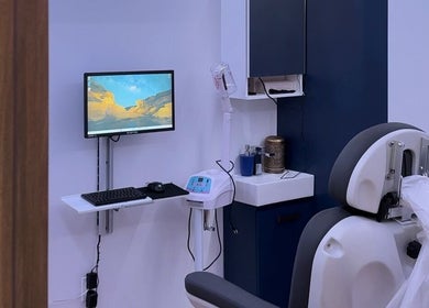 Modern electrolysis treatment room at Nios Spa Electrolysis Permanent Hair Removal Manhattan, New York, US.