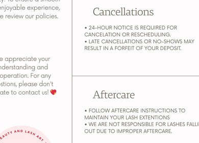 Cancellation and aftercare policy details at SPICE CILS in Carignan, Québec, CA.