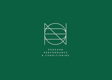 Paragon Performance & Conditioning logo on green background, Melbourne, Victoria, AU.
