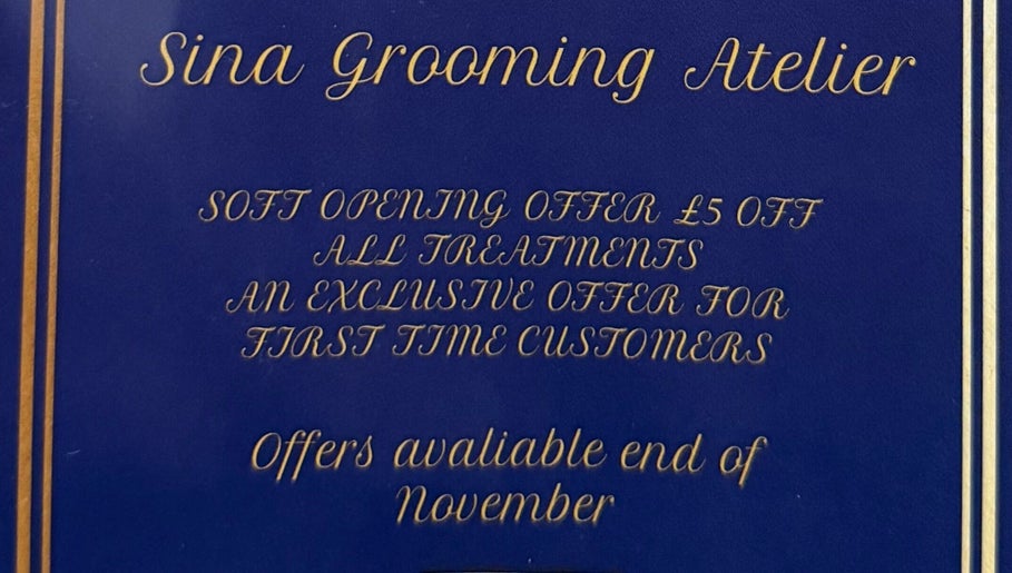 Sina Grooming Atelier in Winchester, England, GB offers £5 off all treatments for first-time customers in November.