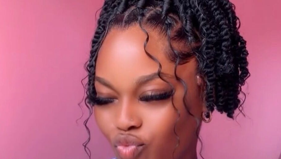 Chic twist hairstyle at Shearsblessinghairsalon in Bridgetown, Saint Michael, BB. Perfect for modern looks.