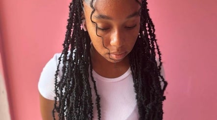 Stylish hair braids at Shearsblessinghairsalon, Bridgetown, Saint Michael, BB. Experience elegance and skill.