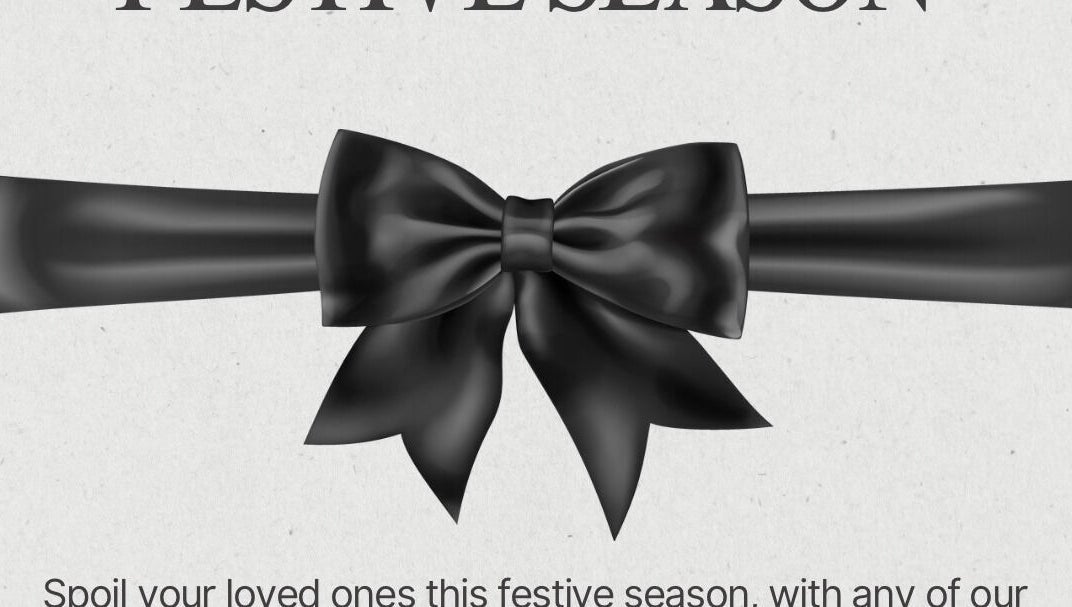 Elegant black bow for Claws & Effect festive event in Randburg, Gauteng, ZA.