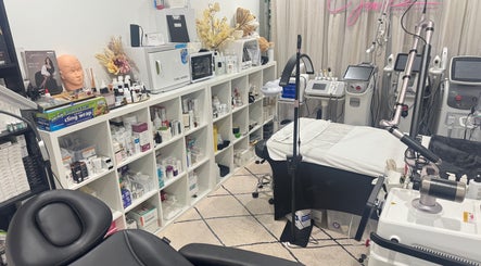 Spacious, modern treatment room at Jen Spa & Beauty, Cabramatta, New South Wales, AU with advanced equipment.