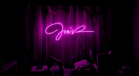Vibrant neon sign at Jen Spa & Beauty in Cabramatta, New South Wales, AU, creating a welcoming atmosphere.