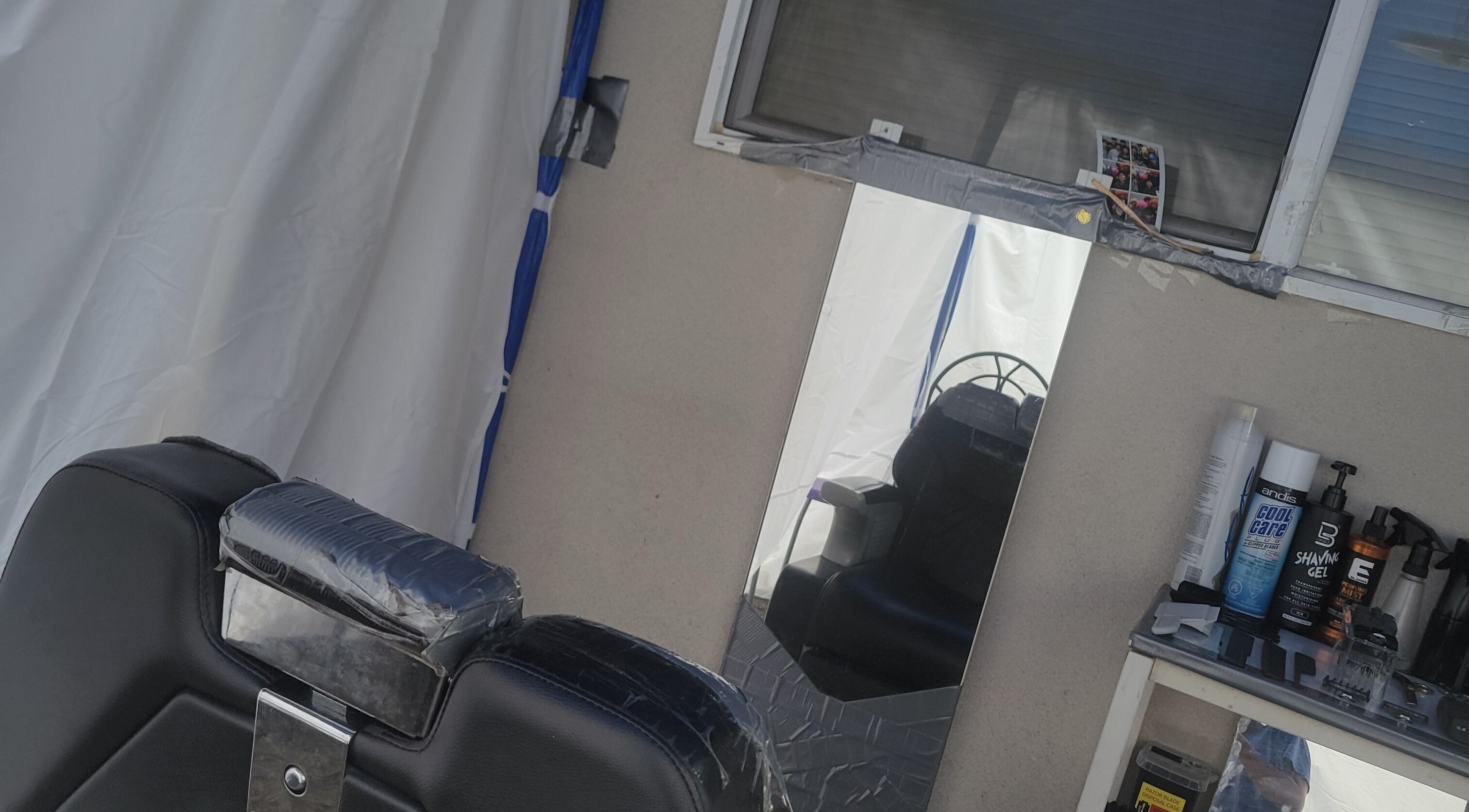 Modern salon chair and grooming products at BBblendz, Burnaby, British Columbia, CA.