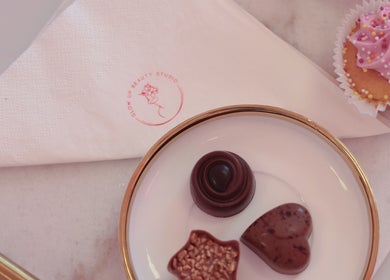 Delightful chocolates and a cupcake at Glow Up Beauty Studio in Dublin, County Dublin, IE.