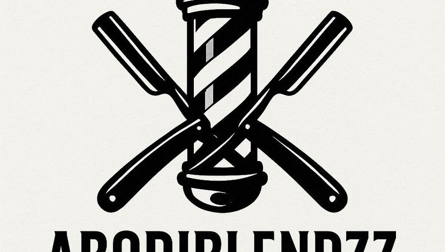 Abodiblendzz logo featuring vintage barber pole and razors in St. Catharines, Ontario, CA.