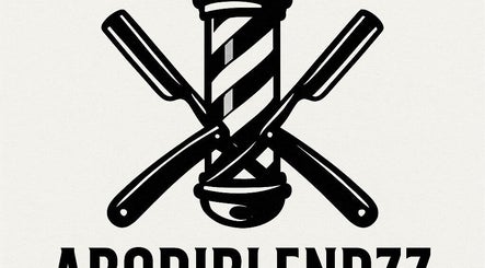 Abodiblendzz logo featuring vintage barber pole and razors in St. Catharines, Ontario, CA.