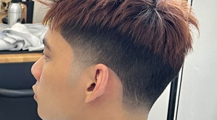 Close-up of a fade cut hairstyle at Dear Space Barber & Co, Petaling Jaya, Selangor, MY.