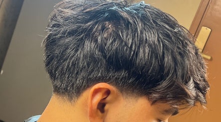 Close-up of a stylish haircut at Dear Space Barber & Co, Petaling Jaya, Selangor, MY.